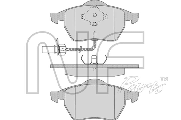 NF PARTS Комплект тормозных колодок, дисковый тормоз NF0008411